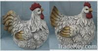 terracotta decorative garden hen