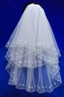 Bridal Veil V-002 W/Cryatal