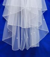 Bridal Veil V-003-1 W/Cryatal