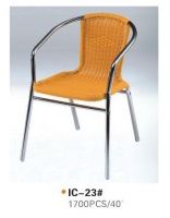 aluminium wicker chair