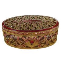 Sell YB-3343 jewelry boxes by hand enamelled with crystals