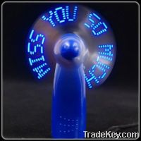 Sell led mini fan, led message fan