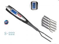 Supply barbecue thermometer fork with LCD