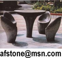 Sell Stone table, stone chair, gardeing stone, parking stone,