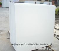 White Crystallized Glass Panel