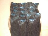 sell clip in hair weft, hair extension, clip in hair weaving,