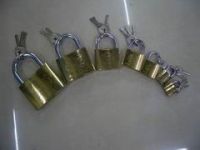 Sell golden plated iron pad lock
