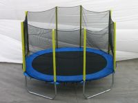 Sell oval trampoline with enclosure, Jumping mat with UV resistant