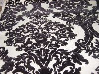 cut velvet floral upholstery fabric