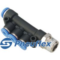 PKD Male Triple Branch Reducer--Pneuflex Pneumatic fittings