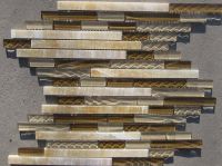 Sell stripe glass and stone mosaic HP-13