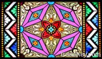 Stained glass panel