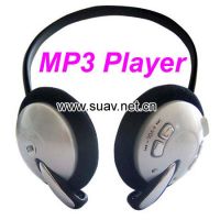 headset, headphone, Earphone-like mp3 player with 4GB flash memory