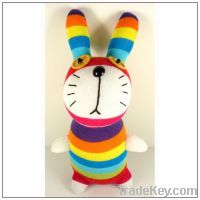 Sell 100%hand made stuffed animals sock rabbit bunny
