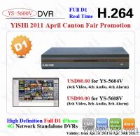 Sell YS-5608V 8CH H.264 real-time  embeded DVR