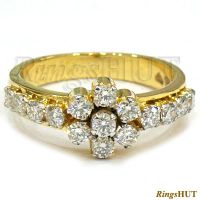 Natural Diamond Ring, Ladies Ring, 14 K / 18 K Diamond Gold Ring