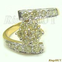 Real Diamond Gold Ring, Ladies Ring, Engagement Ring, Diamond Jewelry