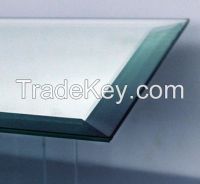 Beveled silver mirror glass