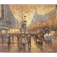 Sell Vista of Paris Oil Painting (BLJJ001)