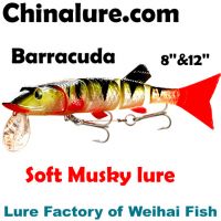 Sell fishing lures-soft musky lure-barracuda