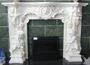marble or granite fireplace