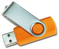 Twist USB flash drive, logo print by free