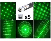 Green laser pointer with 5 shooting patterns