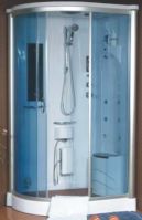 sell steam shower with blue glass