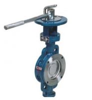SELL Manual wafer type metal seal butterfly valve