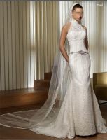 Sell new lace wedding dress, elegant and stylish