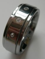 Sell tungsten ring with diamond 2
