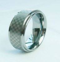Sell tungsten ring with  laser caved