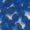 3mm, 4mm, 5mm, 6mm, 8mm Capri Blue Crystal Bicone Beads