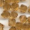 3mm, 4mm, 5mm, 6mm, 8mm Light Topaz Crystal Bicone Beads