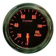 Auto Oil Pressure Gauges 0-100 psi red LED, UT86011R