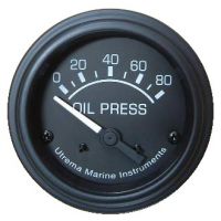 Auto Black Marine Oil Pressure Gauge 80psi, UT85011B