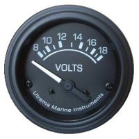 Auto Black Marine Voltmeter 8-18 volts, UT85066B
