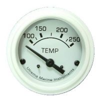 Auto White Marine Water Temperature Gauge 52mm, UT85022W