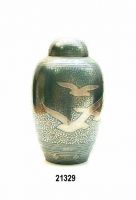 Bird Going Home Brass Cremation Urn