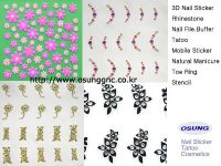 Sell Nail Art, Nail Sticker, Tatoo, Rhinestone, Buffer Sticker,Toering