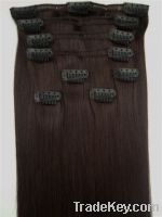 Sell 18 inches Indian Remy hair clips on hair extension