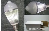 E27 6W PIR sensor led Bulbs