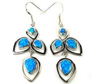 Sell fashion sterling silver opal earring 22OP0172