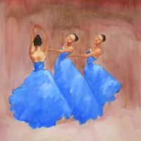 Sell Original Dancing Oil Painting (Best Sellers) by Art4global