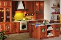 Sell Red Beech Solid Wood Kitchen Cabinet Units