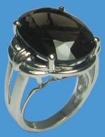 Sell Sterling Silver Rings Smoky Quartz Ring - JW0144