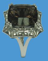 Sell Sterling Silver Rings Smoky Quartz Ring - JW0145