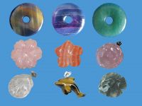 Gemstone Gift - Gemstone donut, flower, animal pendant