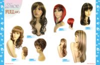 Sell wigs, synthetic wigs, human hair wigs, extension weft, lace front