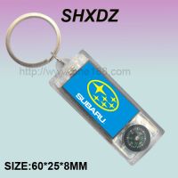 Solar Flashing Keychains with  Compass(electronic gifts)